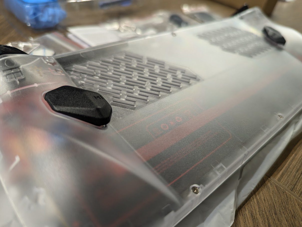 JSAUX Transparent Back Plate for ROG Ally Installation