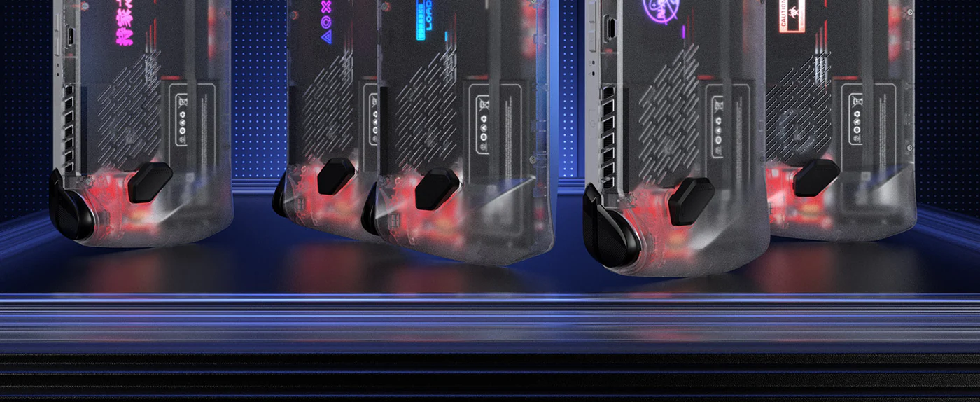 Transparent Back Plate for ROG Ally RGB & Heat Sink